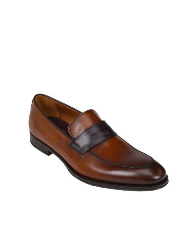 Alternative view of Bruno Magli Men's Fanetta Two-Tone Leather Penny Loafer
