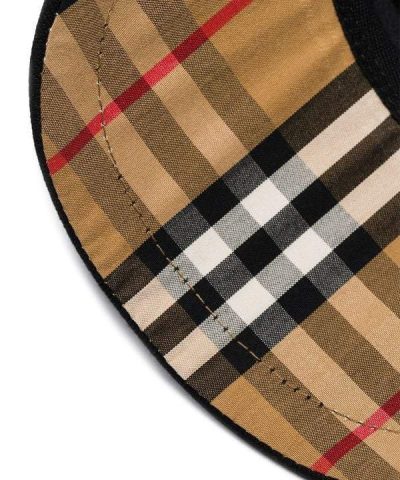 Burberry Black And White TB Logo Embroidered Cotton Baseball Cap 4