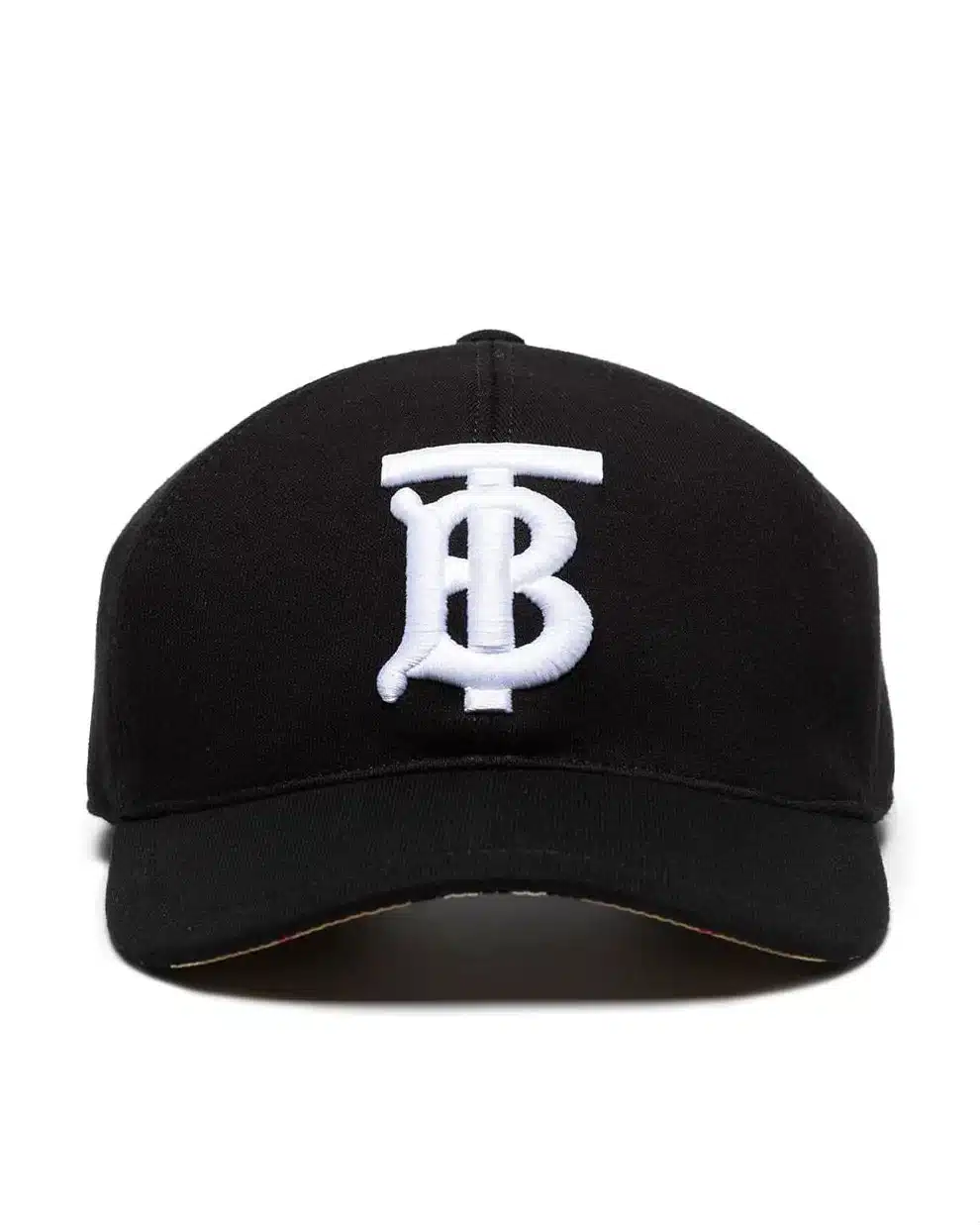 Burberry Black And White TB Logo Embroidered Cotton Baseball Cap-20272558