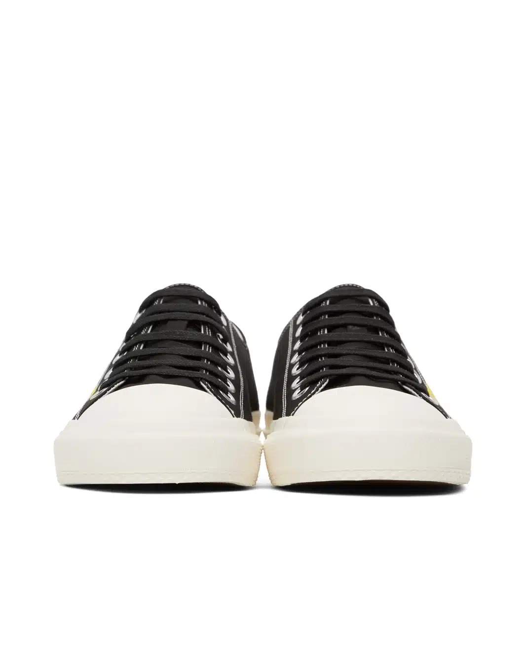 Alternative view of Burberry Black & Yellow Gabardine Larkhall Sneakers