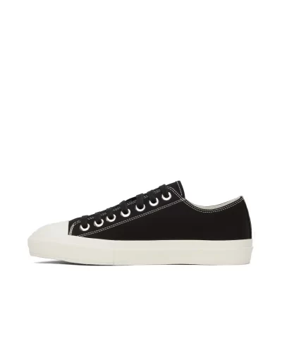 Burberry Black & Yellow Gabardine Larkhall Sneakers - Image 4