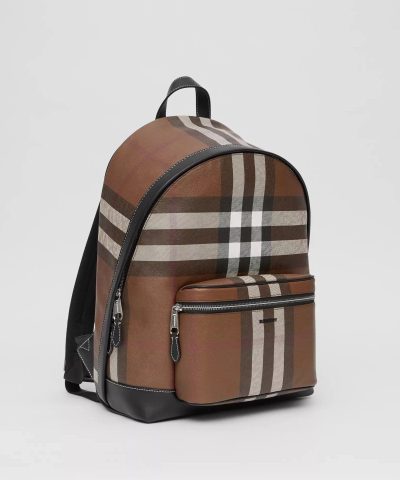 Burberry Check E Canvas Backpack 1