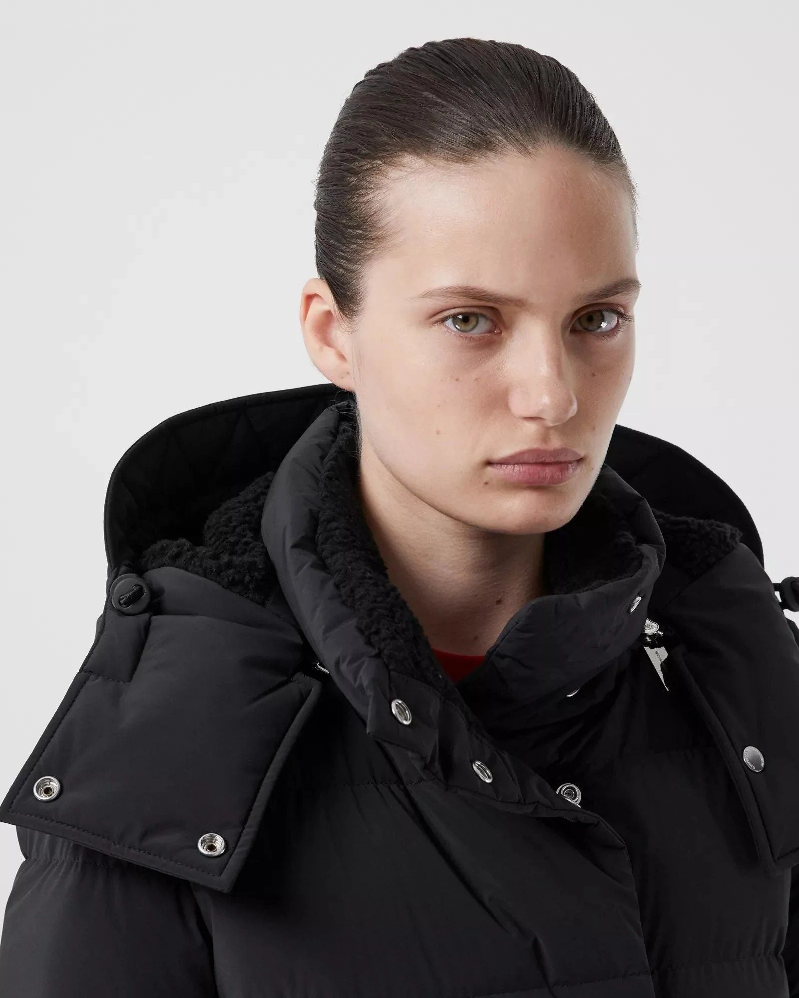 Alternative view of Burberry Detachable Hood Belted Puffer Coat