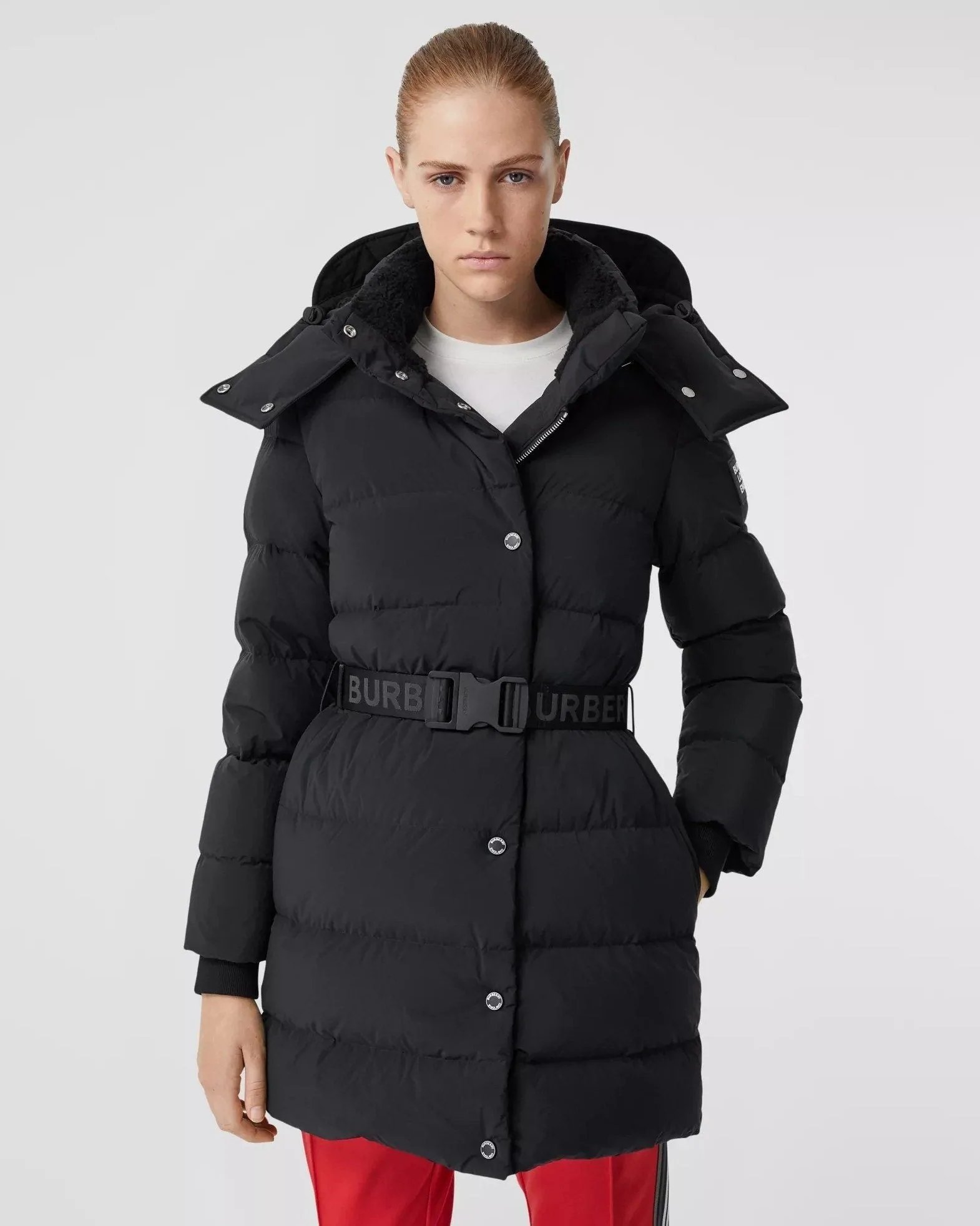 Burberry Detachable Hood Belted Puffer Coat-20263549