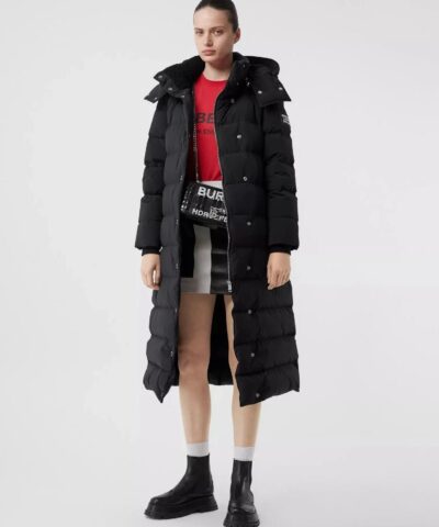 Burberry Detachable Hood Belted Puffer Coat - Image 7