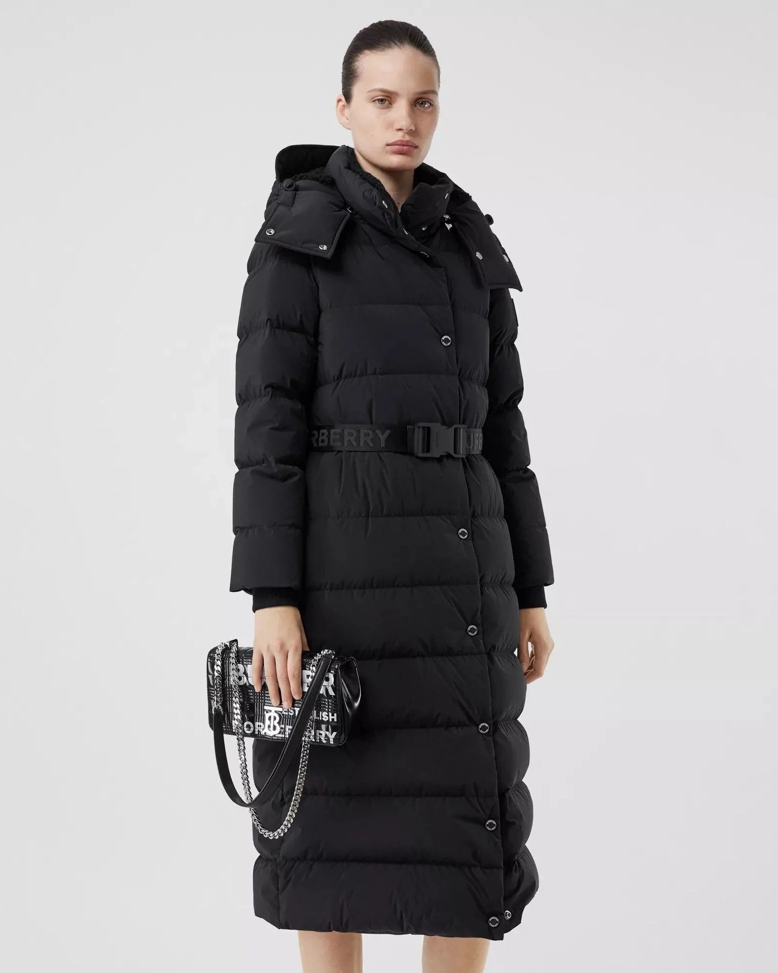 Burberry Detachable Hood Belted Puffer Coat-20263537