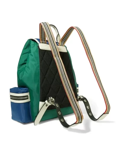Burberry Leather Trimmed Shell Backpack 1