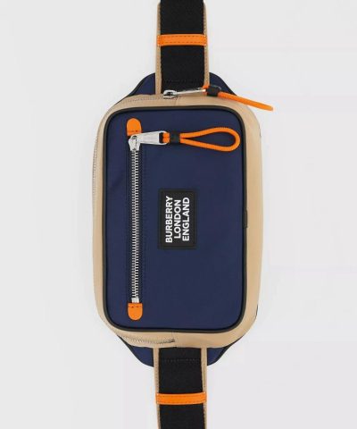 Burberry Logo Appliqué Two-tone ECONYL® Bum Bag - Image 3