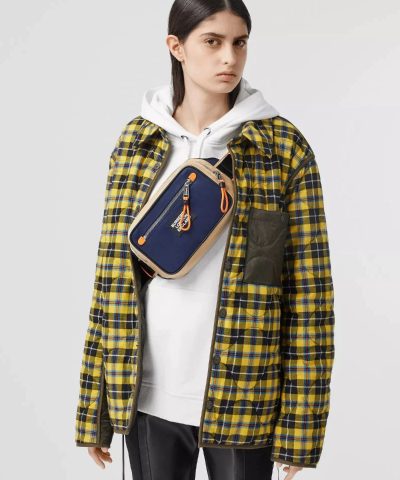 Burberry Logo Appliqué Two-tone ECONYL® Bum Bag - Image 6
