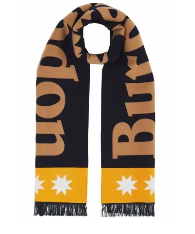 Burberry Logo-Jacquard Fringed Scarf-20313902