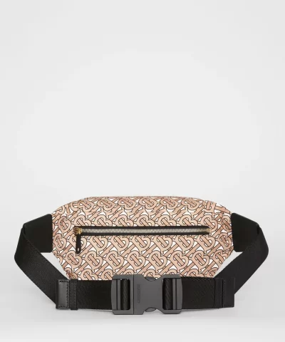 Alternative view of Burberry Medium Monogram Print Bum Bag, Beige