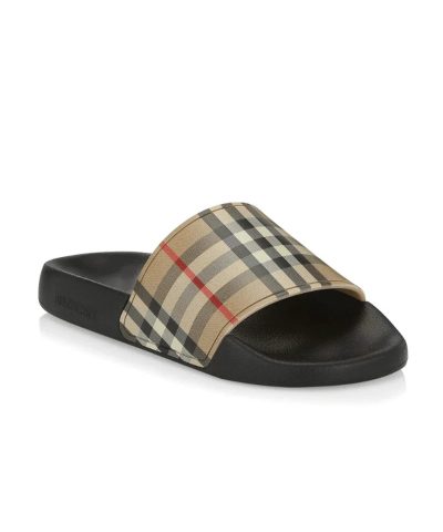 Alternative view of Burberry Men's Furley Vintage Check Pool Slides