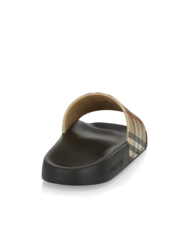 Burberry Men's Furley Vintage Check Pool Slides - Image 3