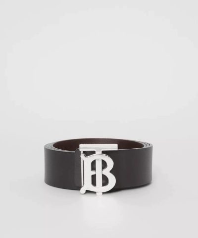 Burberry Men's Reversible Monogram Motif Leather Belt - Image 4