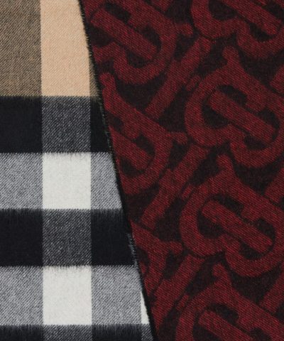 Alternative view of Burberry Reversible Check and Monogram Cashmere Scarf