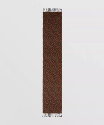 Burberry Reversible Check and Monogram Cashmere Scarf 3