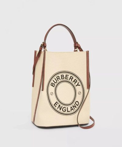 Alternative view of Burberry Small Logo Graphic Cotton Canvas Peggy Bucket Bag
