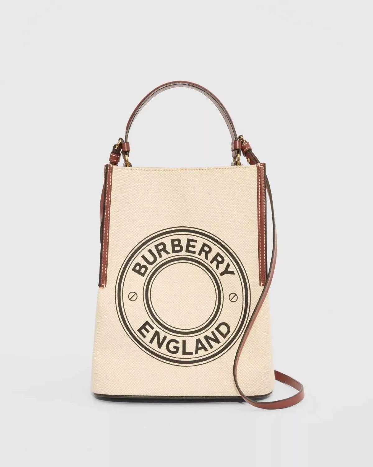 Burberry Small Logo Graphic Cotton Canvas Peggy Bucket Bag-20265960