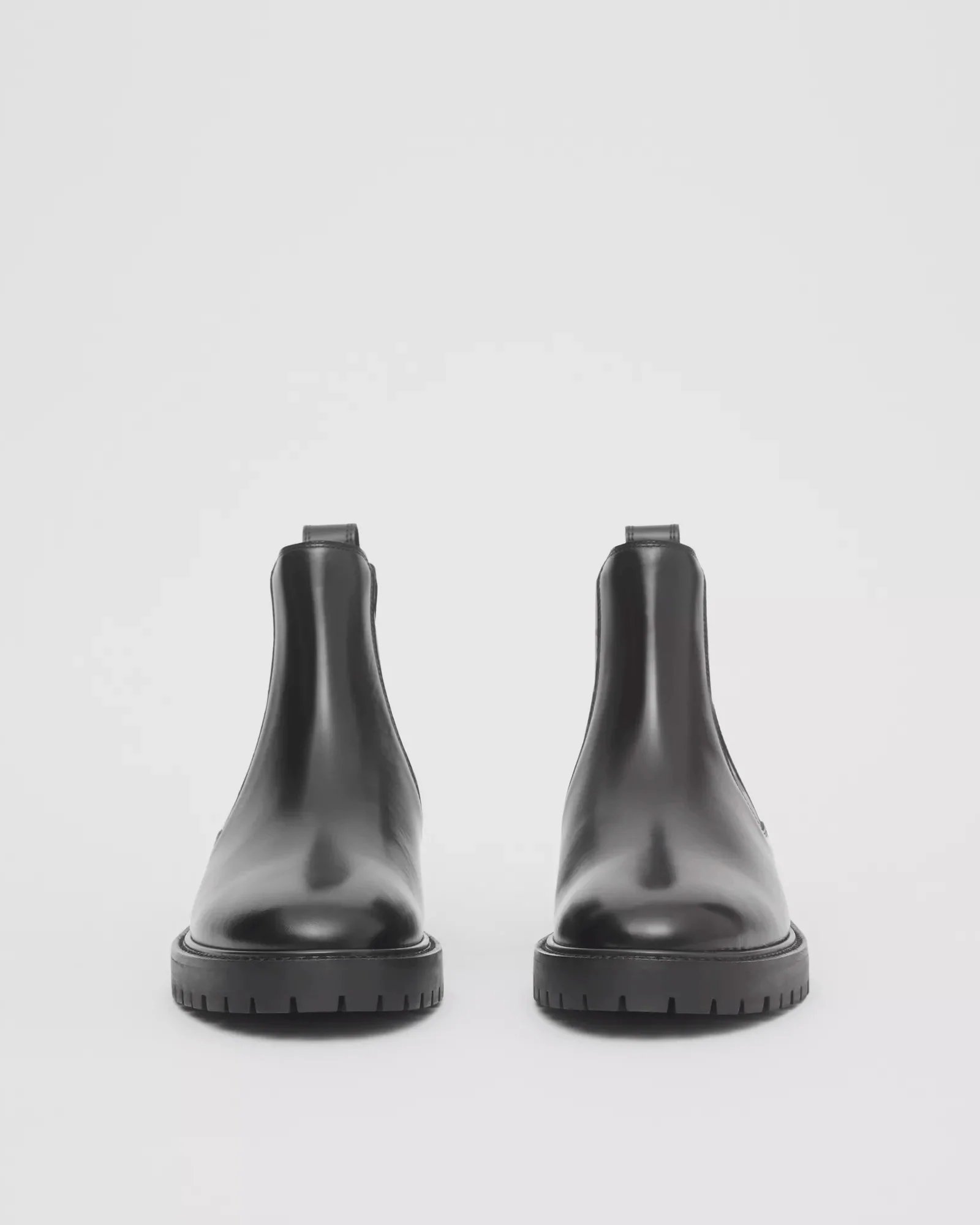 Alternative view of Burberry Vintage Check Detail Leather Chelsea Boots