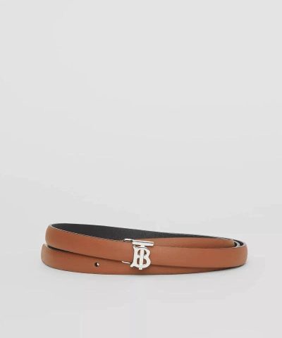 Alternative view of Burberry Women's Reversible Monogram Motif Leather Wrap Belt