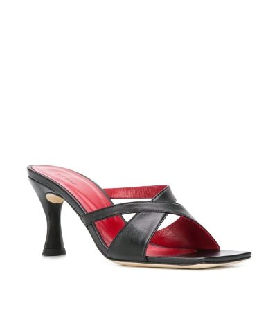 By Far Kitty Square Toe Mules 1