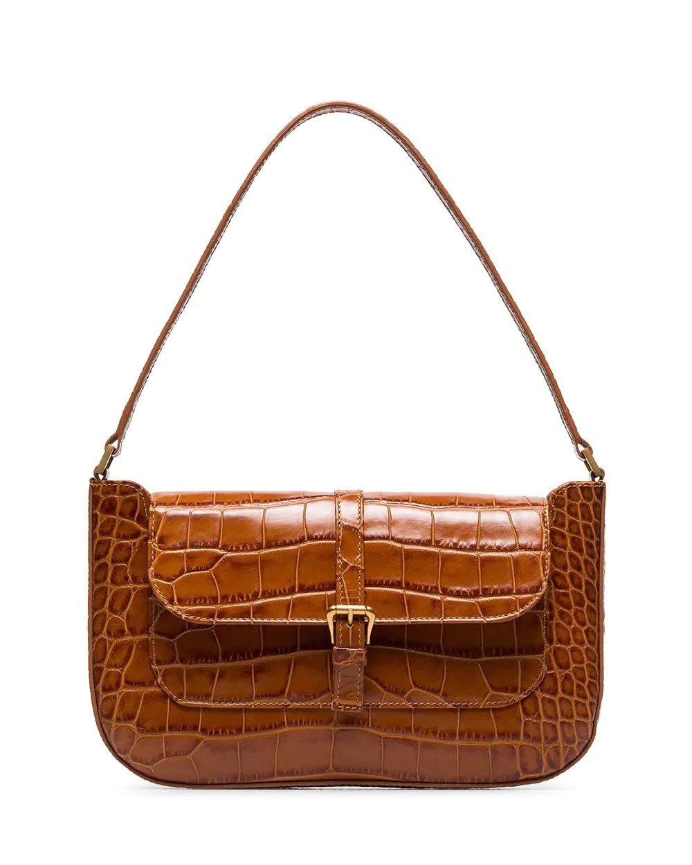 By Far Miranda Crocodile Effect Shoulder Bag-20265575