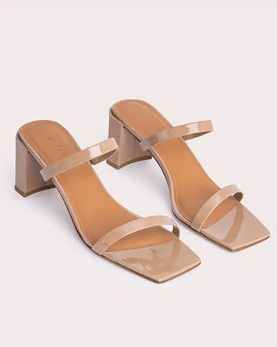 Alternative view of By Far Tanya Nude Patent Leather Sandals