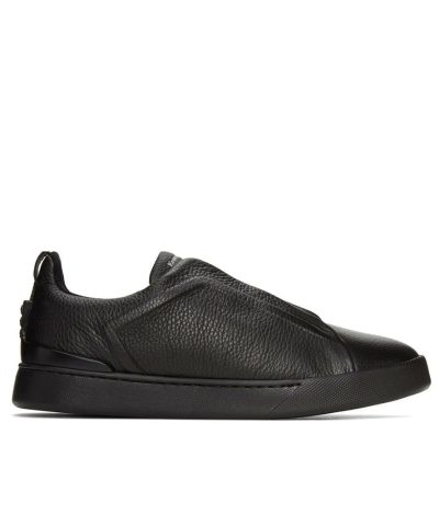Ermenegildo Zegna Black Triple Stitch Sneakers-20268477