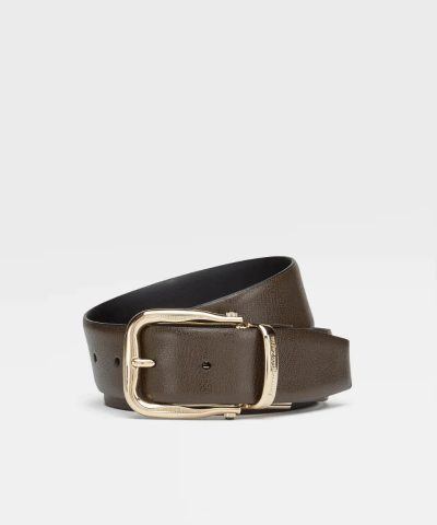 Ermenegildo Zegna Calfskin Belt-20260498