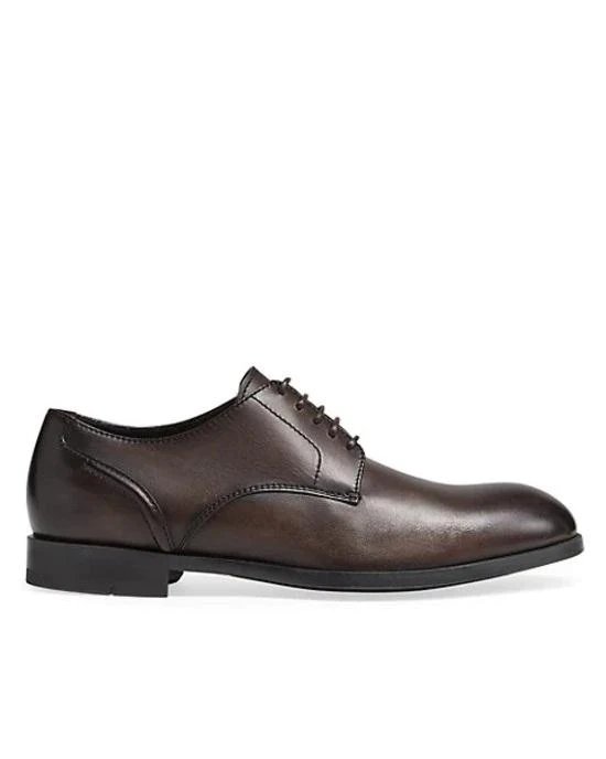 Ermenegildo Zegna Men's Couture Calfskin Vienna Derby Shoes-20258541