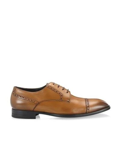 Alternative view of Ermenegildo Zegna Men's Derby Leather Dress Shoes
