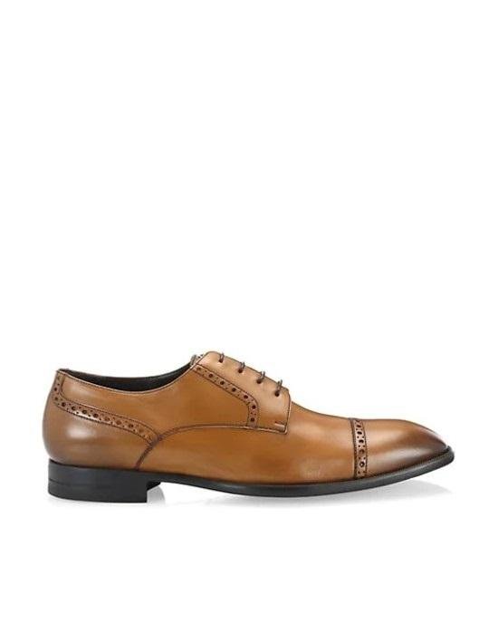 Alternative view of Ermenegildo Zegna Men's Derby Leather Dress Shoes