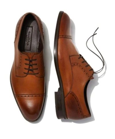Ermenegildo Zegna Men's Derby Leather Dress Shoes - Image 5