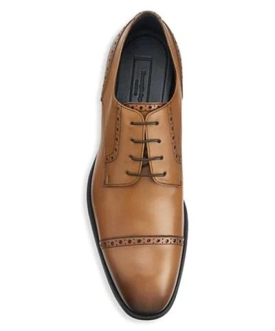 Ermenegildo Zegna Men's Derby Leather Dress Shoes - Image 7