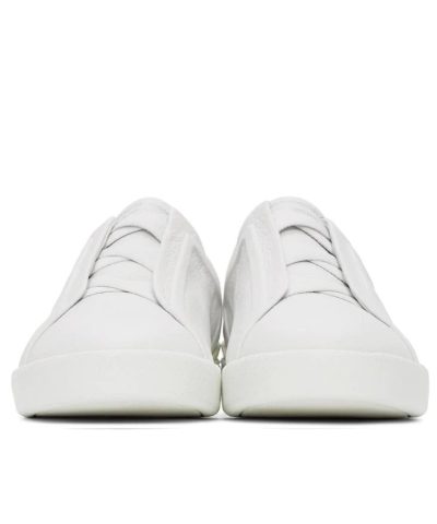 Alternative view of Ermenegildo Zegna White Triple Stitch Sneakers
