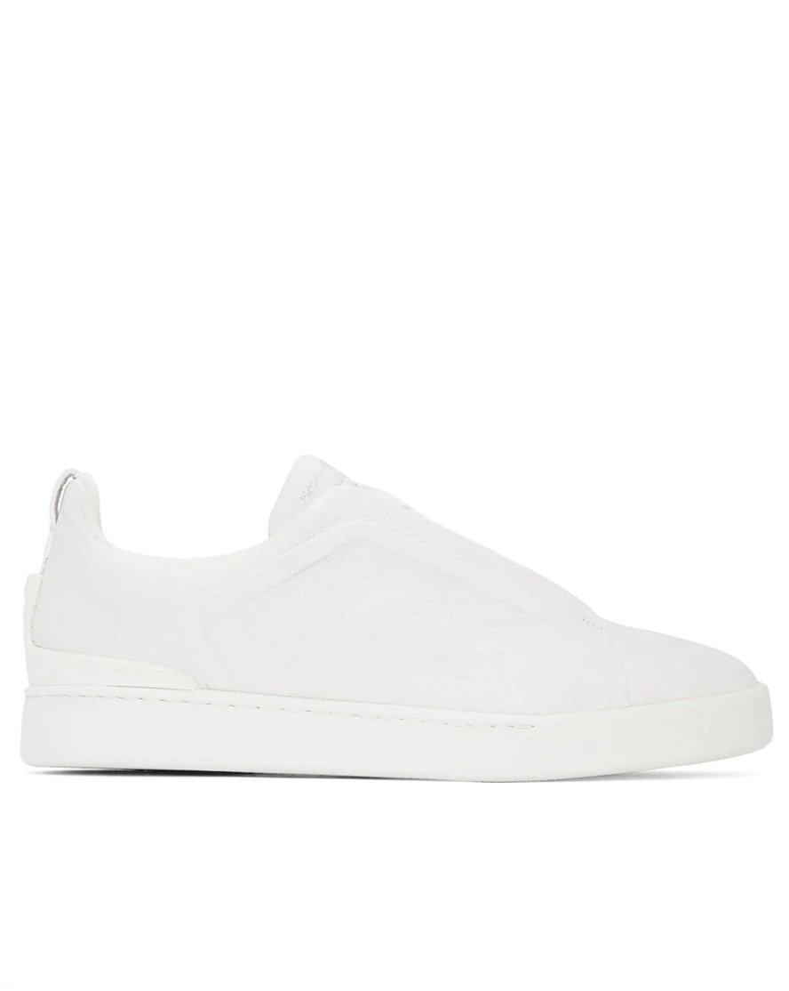 Ermenegildo Zegna White Triple Stitch Sneakers-20268464