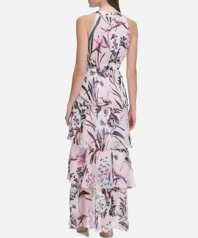 Floral Printed Tiered Maxi Dress 1