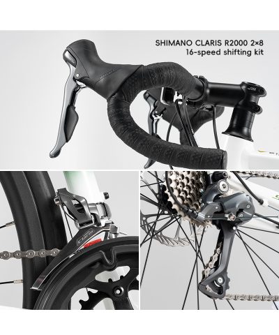 Unisex 700C Road Bike: 20-Speed Lightweight Hydraulic Disc Brake - Image 3