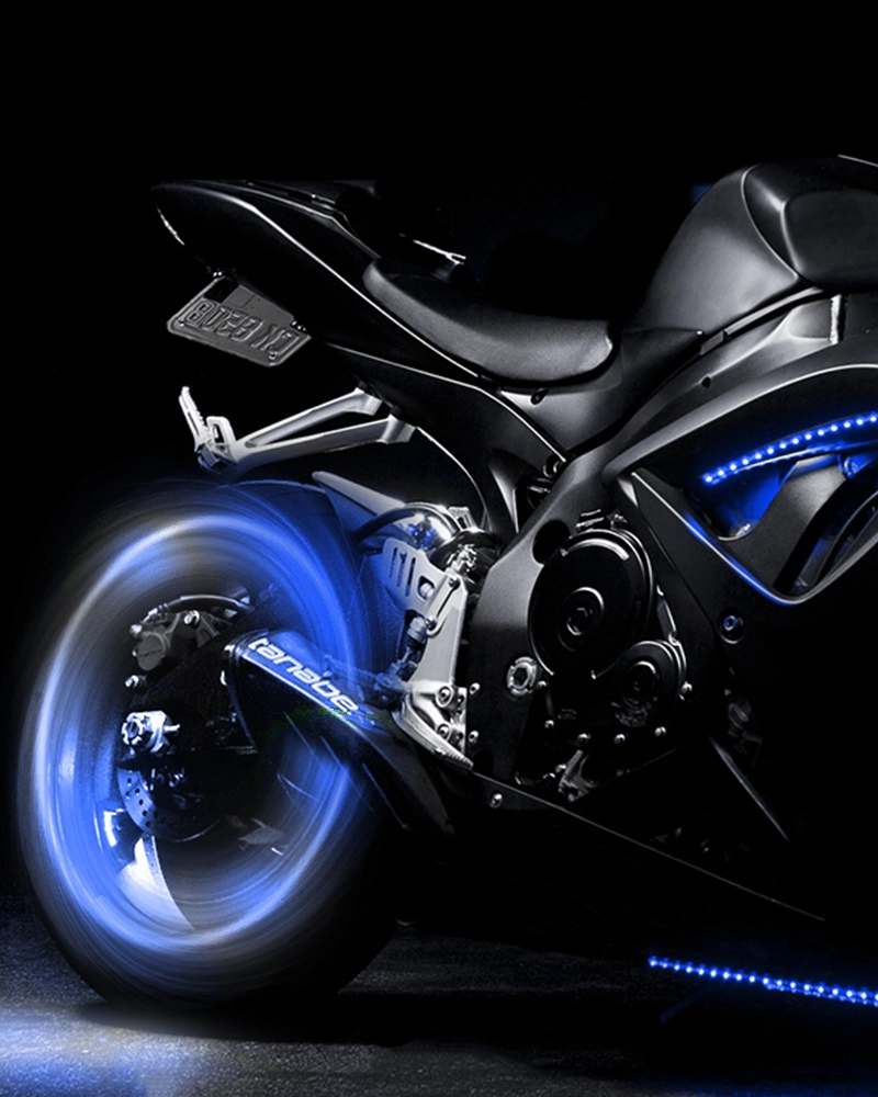 LED Wheel Light Valve Caps - Glowing Tire Caps for Car, Bike, Motorcycle Mixed Color