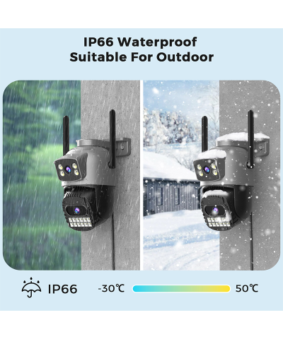 Outdoor PTZ Security Camera with Auto Tracking, Color Night Vision & 2-Way Audio - Image 4