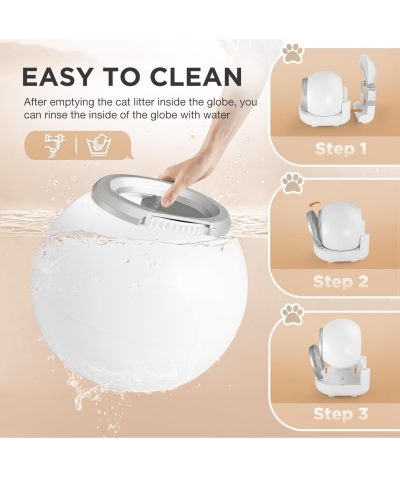 Smart Self-Cleaning Litter Box with Tuya App Control - Luxury Pet Care - Image 6