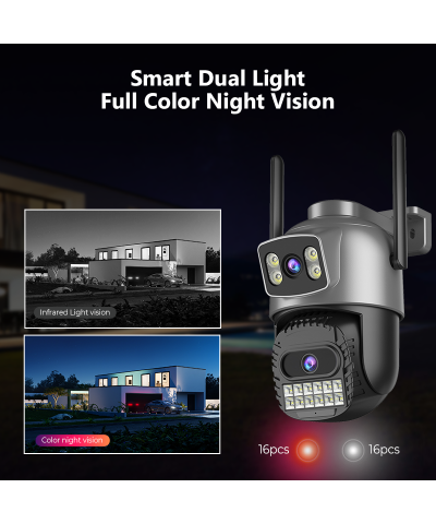 Outdoor PTZ Security Camera with Auto Tracking, Color Night Vision & 2-Way Audio - Image 5