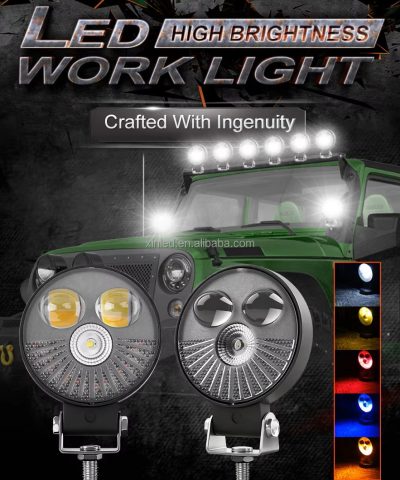 3 Inch 15W LED Work Light Pod | Spot & Flood Beam with White & Strobe Functions - Image 7