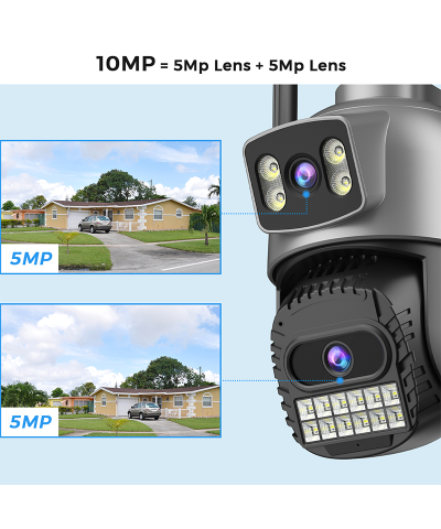 Outdoor PTZ Security Camera with Auto Tracking, Color Night Vision & 2-Way Audio - Image 3
