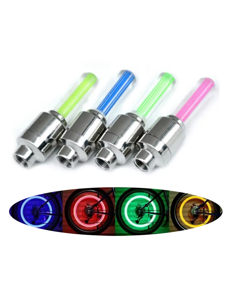 Alternative view of LED Wheel Light Valve Caps - Glowing Tire Caps for Car, Bike, Motorcycle Mixed Color