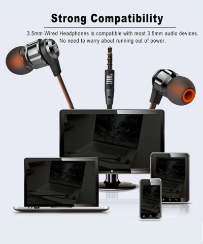 JBL T180A Earphone 3.5mm Earphones Wired Stereo Headset 4