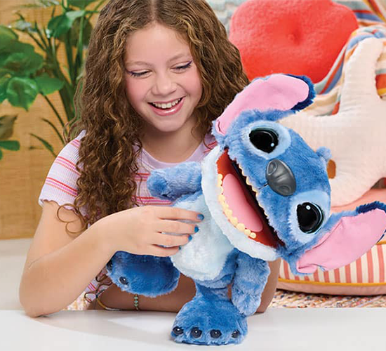 JUST PLAY DISNEY ULTIMATE STITCH INTERACTIVE FEATURE PLUSH HGG 2025f