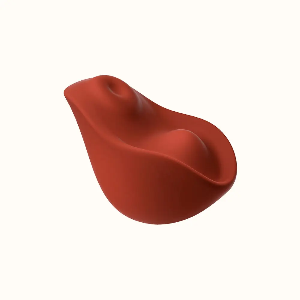 Kiss heating clitoral tapping vibrator Chocolate