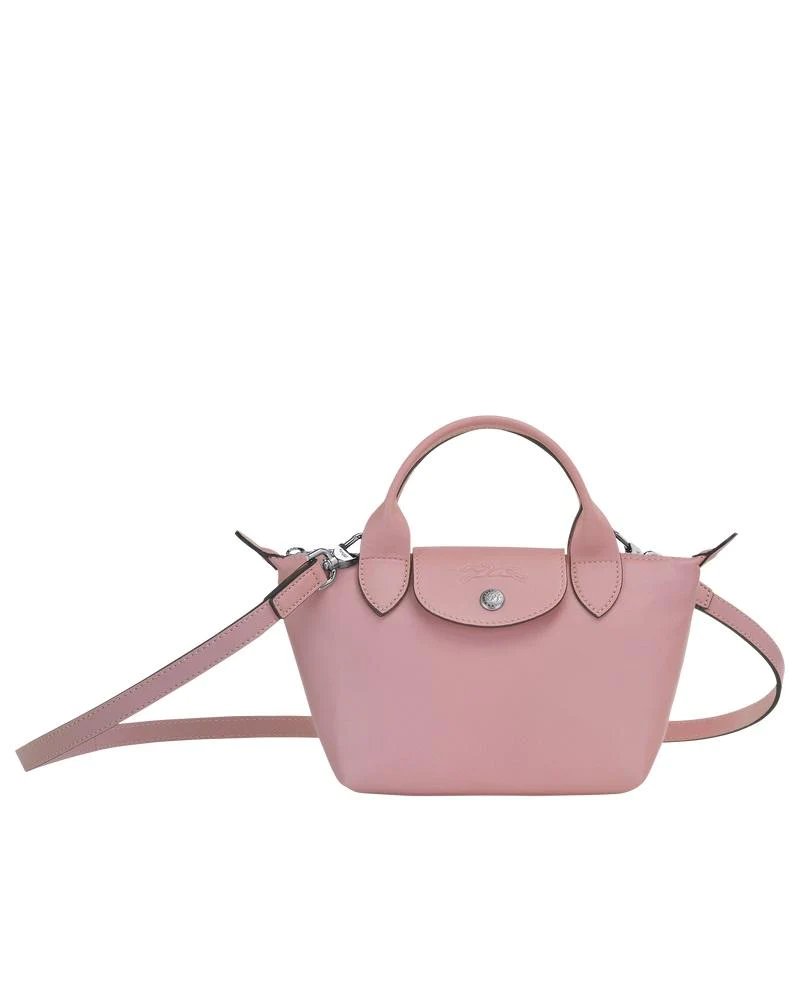 Alternative view of Longchamp Le Pliage Antique Pink Leather Bag With Strap