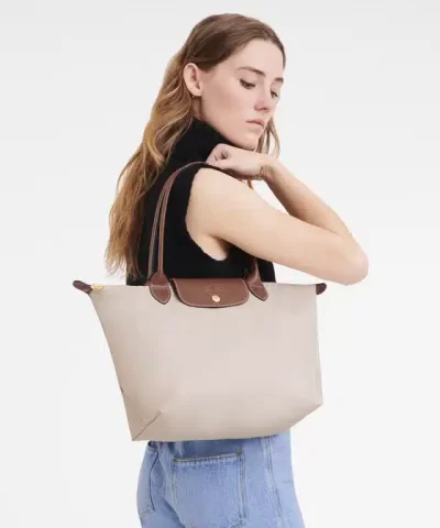 Alternative view of Longchamp Le Pliage Original Medium Tote Bag - Beige